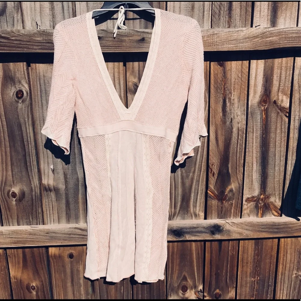 Free People Retro Dress Mini Pretty Girly Boho Western Country Girl Deadstock